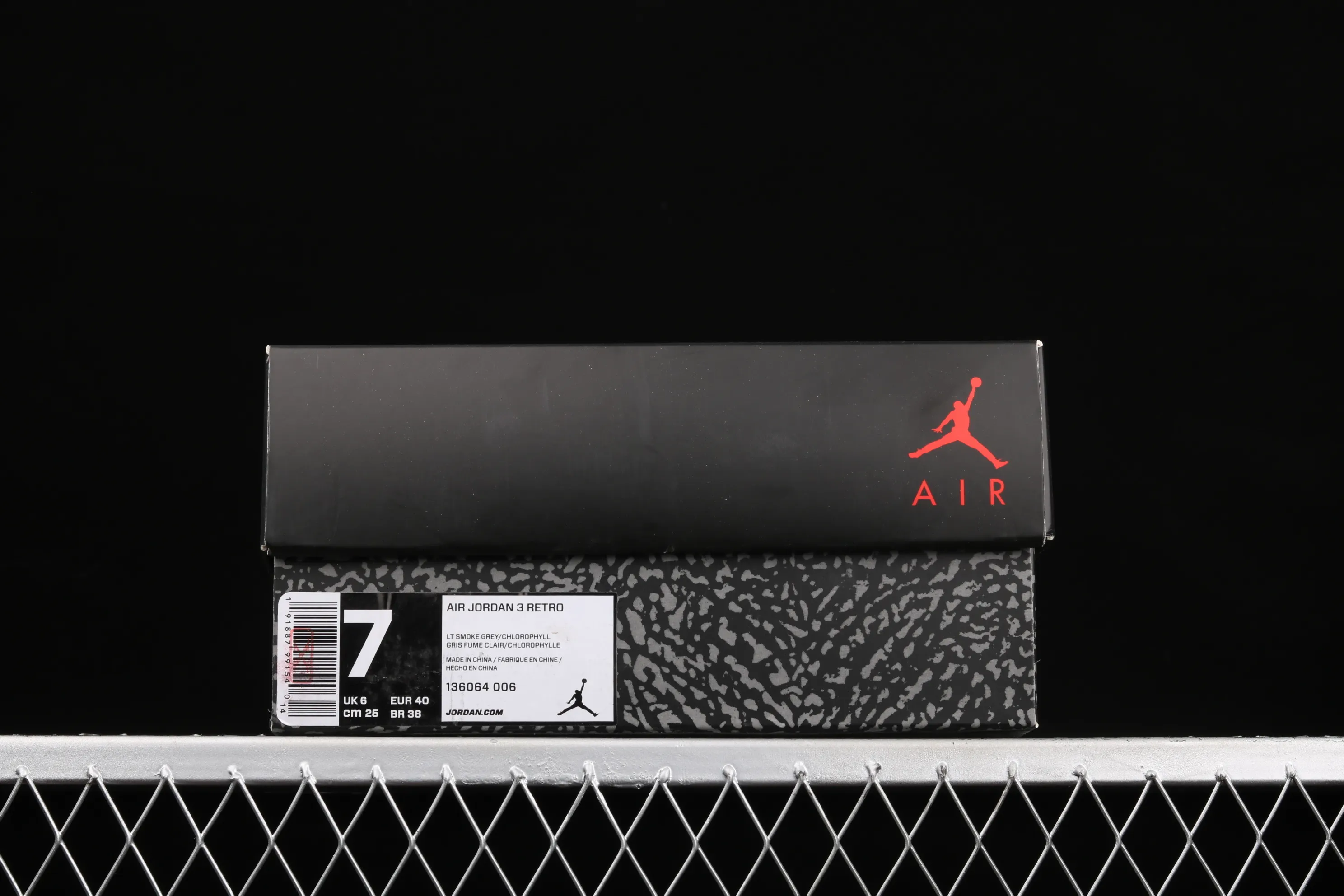 All categories Air Jordan Jordan series basketball shoes Air Jordan 3 #ZG version Air Jordan 3 Retro "Chlorophyll" AJ3 Joe 3 Chlorophyll Gray Green Manuscript 136064-006